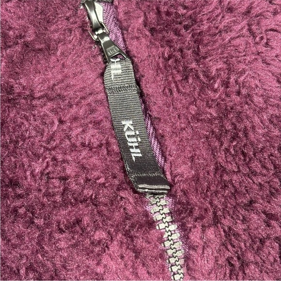 Kuhl Flight Jacket Women XSmall Purple Fleece Deep Pile Sherpa Pull Over - Picture 5 of 13